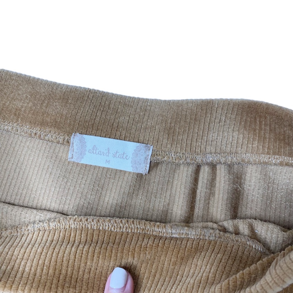 Altar’d State Tan Brown Corduroy Fall Skirt Size Medium - Picture 5 of 5